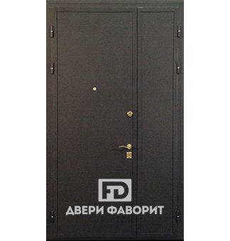 Дверь недорогая двустворчатая с цинкогрунтом