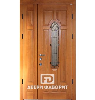 Двустворчатая дверь с терморазрывом в коттедж