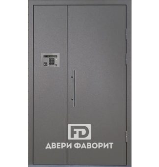 дверь с домофоном в подъезд с цинкогрунтом