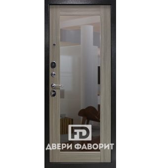 Дверь с терморазрывом, экошпон (зеркало)