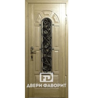 Дверь железная со стеклом, терморазрыв