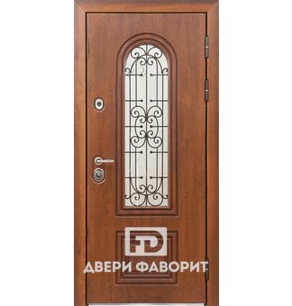 Дверь из металла со стеклом (терморазрыв)