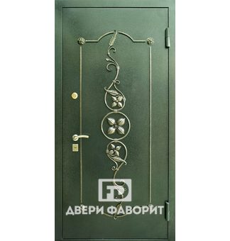 Дверь входная с ковкой