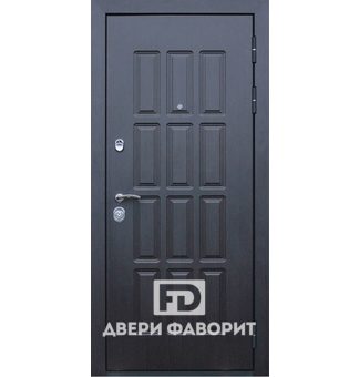 Одностворчатая дверь в квартиру с МДФ и раздельной ручкой