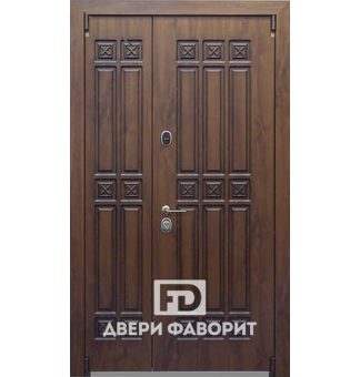 Тамбурная недорогая дверь с двухсторонней отделкой МДФ