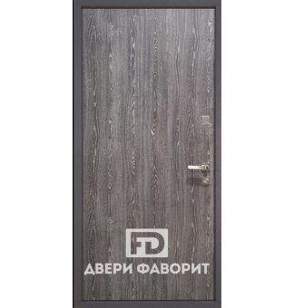 металлическая дверь с ламинированной панелью в качестве отделки