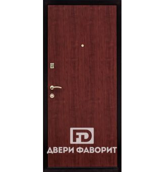 Недорогая стальная дверь (ламинат + винилискожа)